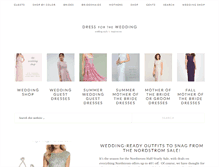 Tablet Screenshot of dressforthewedding.com